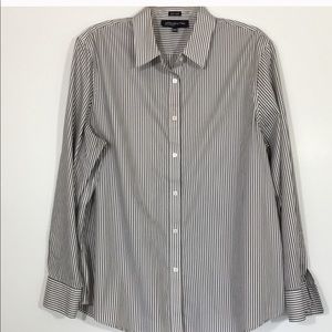 Jones of New York Non Iron Black and White Shirt
